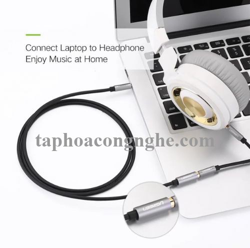 Ugreen 10595 3M màu Đen Cáp âm thanh 3.5mm nối dài AV118 30010595